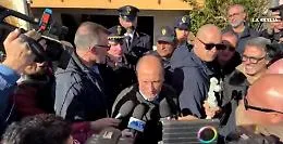 Il presidente della Regione Schifani nell'Acese: sopralluogo tra le case sventrate di Stazzo