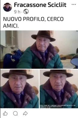 Scicli, l'anziano fracassone sbarca su Facebook