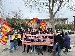 Precari della Giustizia protestano: &laquo;La stabilizzazione deve essere per tutti&raquo; VIDEO
