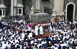 A Catania &egrave; il giorno di Agata: giro esterno finito alle 7,38 dopo la lunga notte