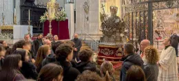 Catania, l&rsquo;emozione degli studenti al cospetto di Agata 