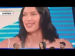 Sanremo, Irina Shayk si sforza di parlare italiano: &laquo;Onorata di essere a Sanremo, il festival pi&ugrave; longevo al mondo&raquo;
