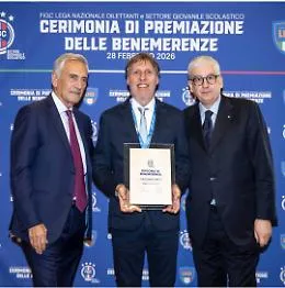 Dalla Figc l'onorificenza a Gero Falci e al suo impegno per il calcio giovanile