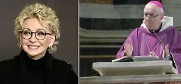 Applausi e "La lontananza" per l'ultimo saluto a Enrica Bonaccorti alla Chiesa degli Artisti di Roma