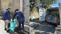 Polizia Municipale: 147 sanzioni e furgone sequestrato per scarico abusivo di rifiuti edilizi