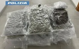 Blitz della Mobile a Picanello: arrestato "corriere" con 15 chilogrammi di marijuana