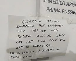 A Ispica guardia medica scoperta alla vigilia di Pasqua