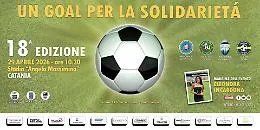 Un Goal per la Solidariet&agrave; 2026: la Sicilia aiuta la Sicilia, il ricavato per Niscemi
