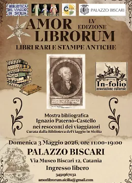 Amor librorum a Palazzo Biscari: 55esima mostra di libri rari e stampe antiche (3 maggio 2026, ingresso libero)