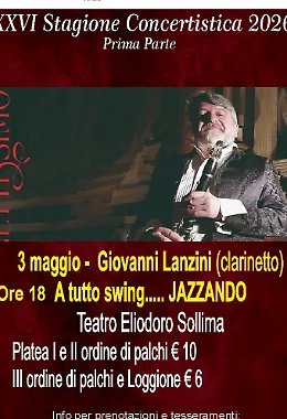 Giovanni Lanzini: clarinettissimo... a tutto swing al Teatro Sollima