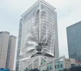 Il display LED 3D in Cina sul grattacielo che lascia a bocca a perta
