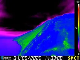 Eruzione Stromboli,  colata sulla Sciara del Fuoco e tremori elevati