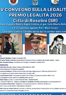 Eroi della giustizia a Rosolini: l'eredit&agrave; morale di Livatino, Dalla Chiesa e Cassar&agrave;