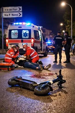 Cadono dal monopattino: tredicenne batte la testa ed &egrave; trasferito in elisoccorso a Palermo