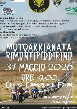 Torna l'imperdibile Motoakkianata: raduno e moto-processione su Monte Pellegrino per Santa Rosalia