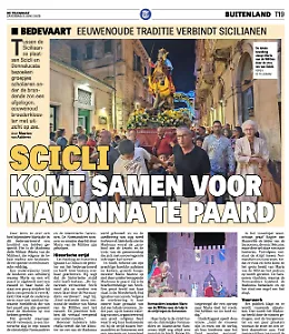 Scicli, la stampa olandese promuove la festa della Madonna a cavallo