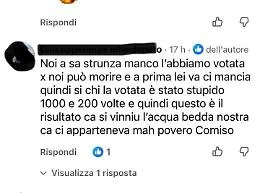 Comiso, insulti e minacce di morte alla sindaca Schembari sul caso crisi idrica