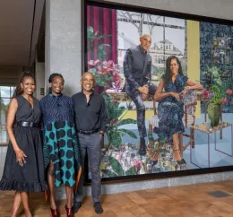 Barack Obama, Michelle e un ritratto che (forse) fuga ogni dubbio sulla crisi di coppia
