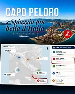 Capo Peloro tra le spiagge pi&ugrave; belle d'Italia: secondo posto nella classifica nazionale