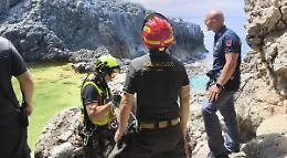 Grotta Punta Cannone: escursionista ferito, elicottero e SAF in azione