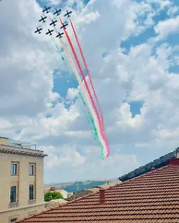 Le Frecce Tricolori hanno sorvolato anche la citt&agrave; di Ragusa