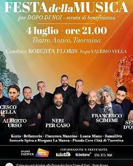 Musica e solidariet&agrave; al Teatro Antico di Taormina: festa per il centro di Trappitello