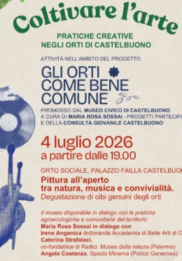 Coltivare l'arte: pittura, musica e degustazione all'Orto Sociale di Palazzo Failla