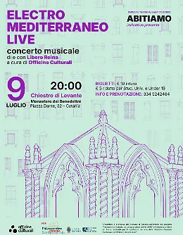 Libero Reina accende il Chiostro di Levante: Electro Mediterraneo Live inaugura "Abitiamo, indicativo presente"