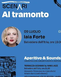 Tramonto, parole e musica: Iaia Forte porta L'Isola di Arturo al Belvedere dell'Idria