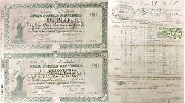 Ritrova quattro buoni postali del 1946 nel fascicolo dei loculi: dopo 80 anni il valore sale a circa 146mila euro


