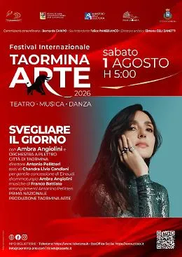  All'alba del 1&deg; agosto la prima produzione del nuovo corso artistico: Ambra Angiolini protagonista di &ldquo;Svegliare il giorno&rdquo;
