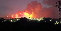 Enorme incendio a Santo Stefano di Quisquina minaccia l'eremo di S. Rosalia e il Teatro di Andromeda. Oltre 100 persone evacuate