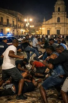 Vittoria, clamorosa rissa in piazza Manin: 50 persone coinvolte