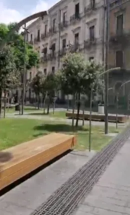 A Catania i nebulizzatori di piazza Turi Ferro ancora fuori uso: sollievo dal caldo negato