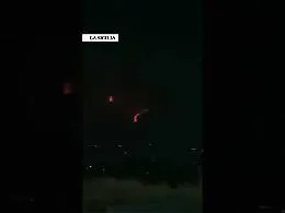 Le immagini notturne dell'eruzione dell'Etna