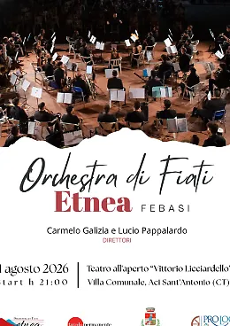  l'Orchestra di Fiati Etnea FEBASI in concerto al Teatro all'aperto "Vittorio Licciardello"