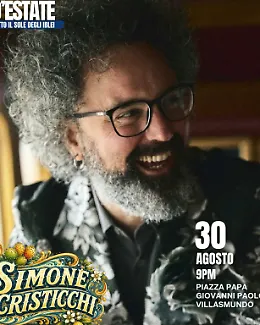 Simone Cristicchi illumina Citt&agrave; Giardino: il 30 agosto concerto in piazza per San Bartolomeo