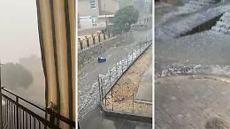 Violenti temporali estivi nella piana di Catania: pioggia, grandine e vento a Palagonia