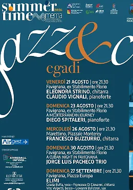 Egadi Jazz&Co: cinque appuntamenti a ingresso libero tra Favignana e Marettimo