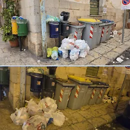 Ragusa, spazzatura a iosa in via Garibaldi all'angolo con corso Italia: residenti esasperati