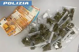 I 'Falchi'  bloccano un 18enne a Picanello: 225 grammi di droga e 2.075 euro sequestrati