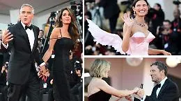 Da Amal e Clooney a Bianca Balti fino al ministro proPal, la fotogallery del primo red carpet della Mostra di Venezia