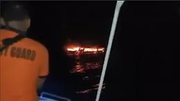 Traghetto in fiamme nelle Filippine: almeno cinque morti e circa 87 dispersi