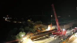 Autostrada Ragusa-Catania, completato il varo del nuovo cavalcavia. Schifani: &laquo;Avanti senza ritardi&raquo;