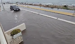 Marina di Ragusa, pista ciclabile allagata. Le proteste dei residenti