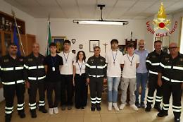 Ragusa, i volontari del servizio civile accolti dai vigili del fuoco