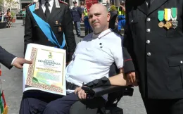 Medaglia d'Oro, una sedia a rotelle e nessun risarcimento: l'appello per il brigadiere Grasso