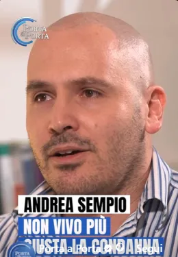 Omicidio Poggi, Andrea Sempio a "Porta a Porta": &laquo;Non sto vivendo pi&ugrave;. Giusta la condanna di Stasi&raquo;