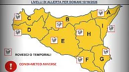 Sicilia, allerta arancione diramata alla Protezione civile: supercelle temporalesche in avvicinamento