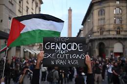 Ondata di proteste in oltre cinquanta citt&agrave; italiane per la Palestina: migliaia in piazza, tensioni a Torino e striscioni pro-7 ottobre